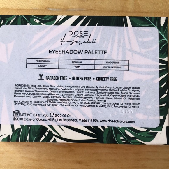 NIB. Dose of Colors. Eyeshadow palette - Picture 3 of 6